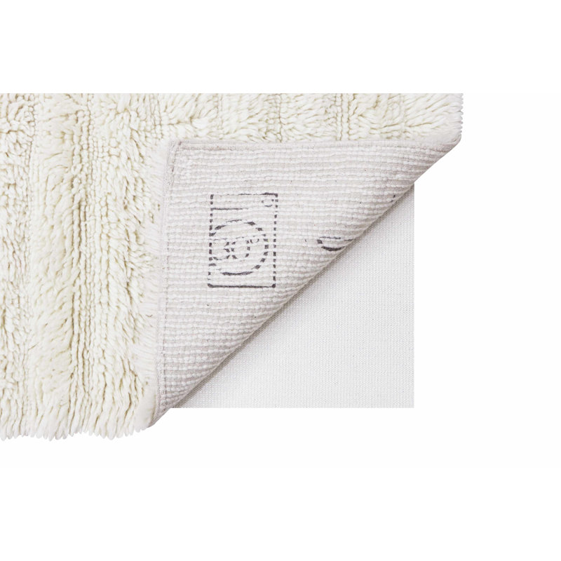 Tapis en laine Dunes - blanc mouton, Rectangle 5 pi 7 po x 7 pi 10 po