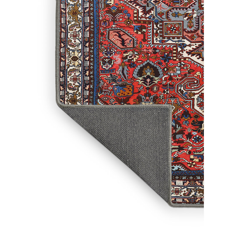 Tapis oriental rouge / beige / noir, Rectangle 8 pi x 12 pi