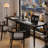 Black Rectangular Solid Wood desk-109598455
