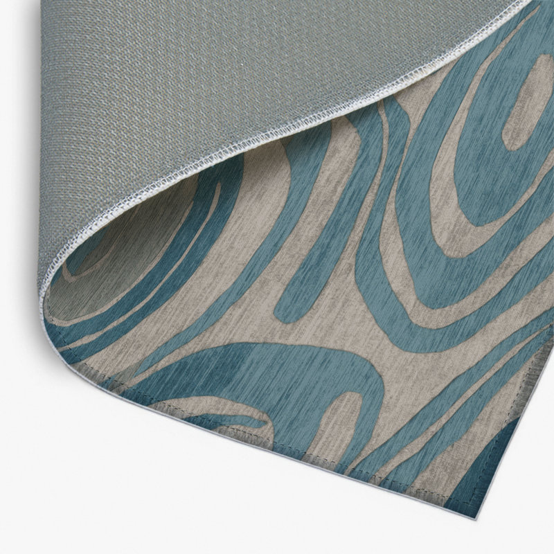 Tapis gris abstrait intérieur et extérieur, Rectangulaire 2 pi x 3 pi