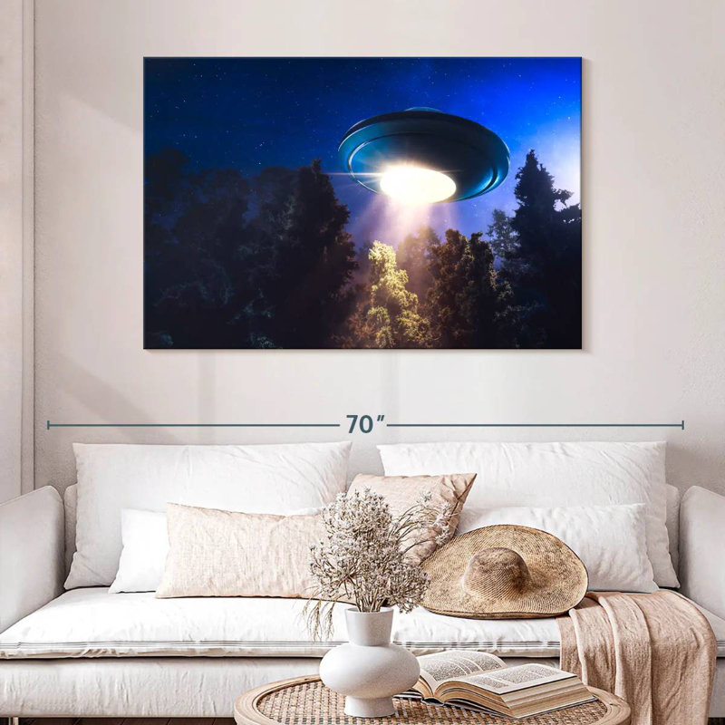 Kelan Ancient UFO, 32" H x 48" W