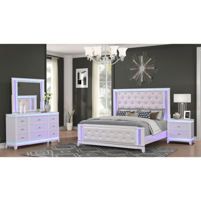 Ensemble de chambre avec grand lit 4 pièces Opium