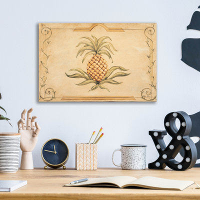 Bay Isle Home™ 'Pineapple' by Cheri Blum Acrylic Glass Wall Art, 36" x 24"