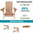 HDPE Folding Adirondack Chair With Cup Holder-454785614
