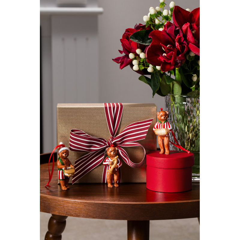 Villeroy & Boch Nostalgic Ornaments Teddy Bears, 3-piece Set