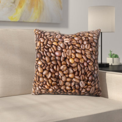 Belz Coffee Beans Background Throw Pillow
