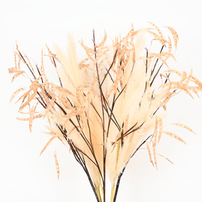 40" Farmhouse Pampas Grass Pod Fall Spray Stem, Faux Branches For Vase Filler Dining Table Centerpieces Indoor Decoration