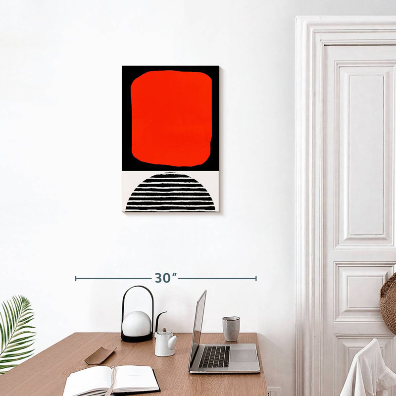 Avery Red Abstracta, 24" H x 16" W