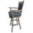 Wala Swivel Upholstered Counter Stool with Solid Wood Frame-185809646