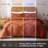 Solayne Boho Tufted Duvet Cover Set – Textured Geometric Pattern, Pumpkin Color, Corner Ties & Zipper Closure-111549005-111549003