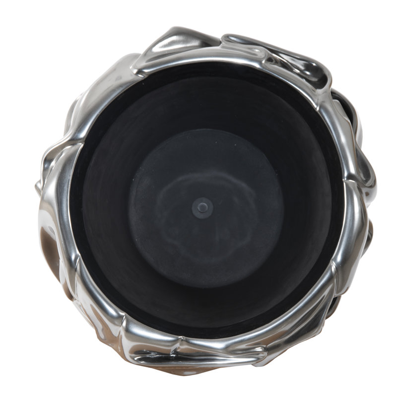 Drape Planter Gel Coat, Liquid Silver