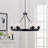 6 - Light Dimmable Wagon Wheel Chandelier
