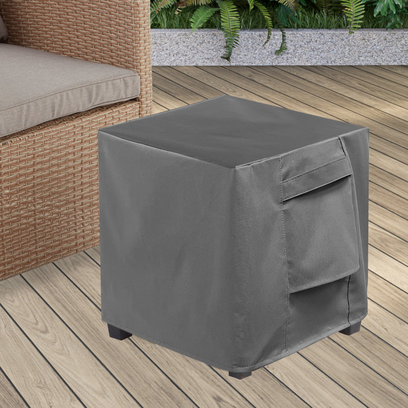 Heavy-duty 16” Ottoman Patio Cover, Gray