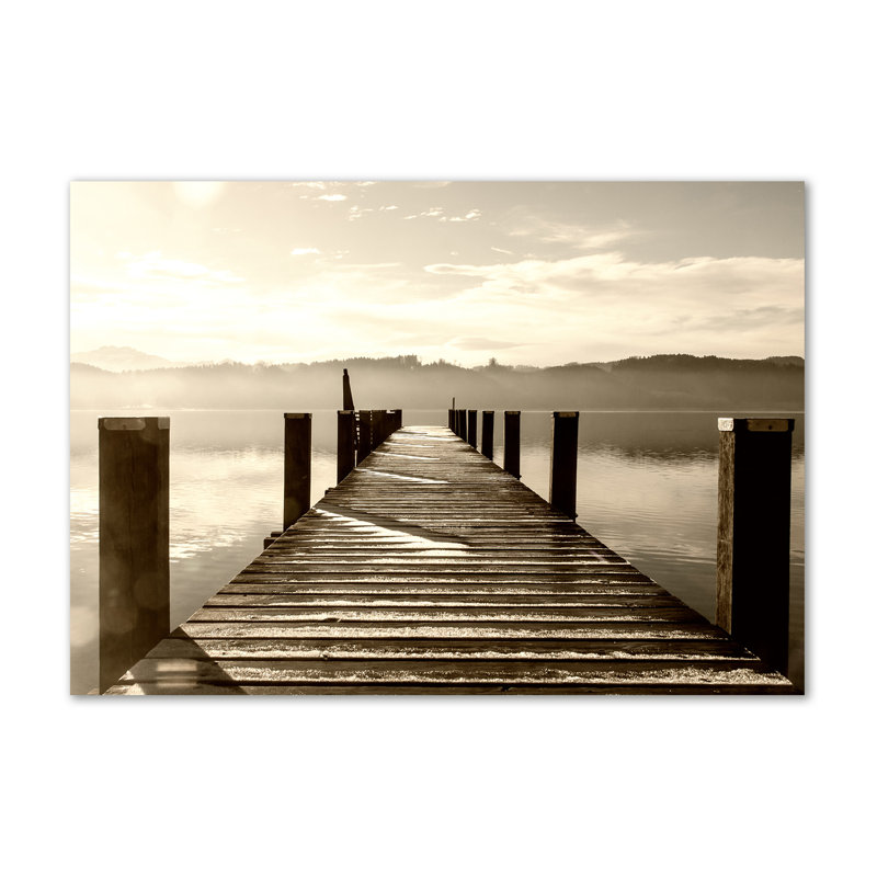 Wooden Pier - Wrapped Canvas Print