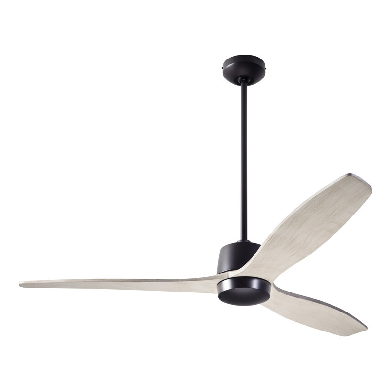 Arbor Downrod Ceiling Fan, Dark Bronze, Wall/Remote Combo Controls, Whitewash