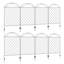 110.01 cm H x 696.01 cm W Fence Panels Fencing with 8 Panel(s) Included