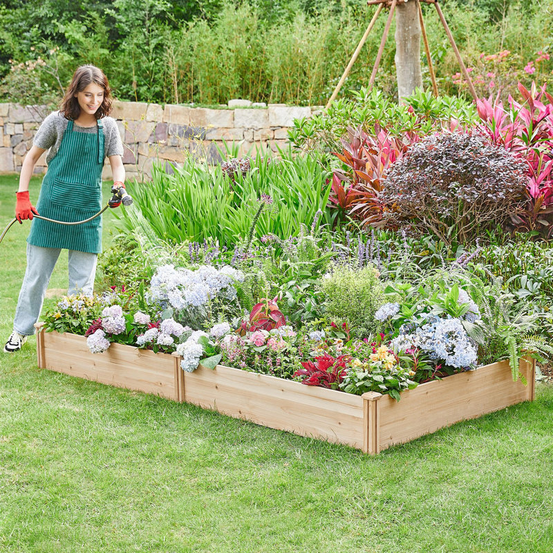 Wood Raised Garden Bed