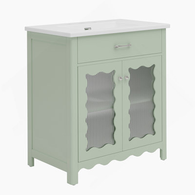 Meuble-lavabo 31 po avec verre trempé