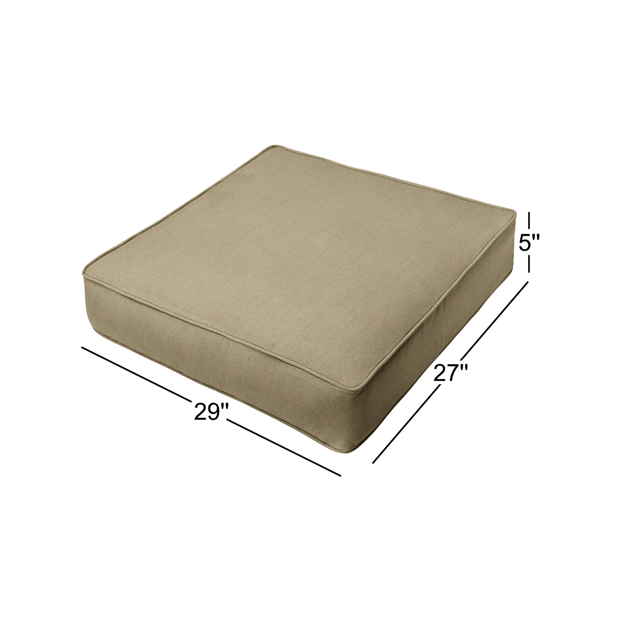 Albertson Outdoor Dining Chair Cushion, 5" H x 27" W x 29" D