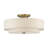 Acree 6 Light Antique Brass Extra Large Semi-flush