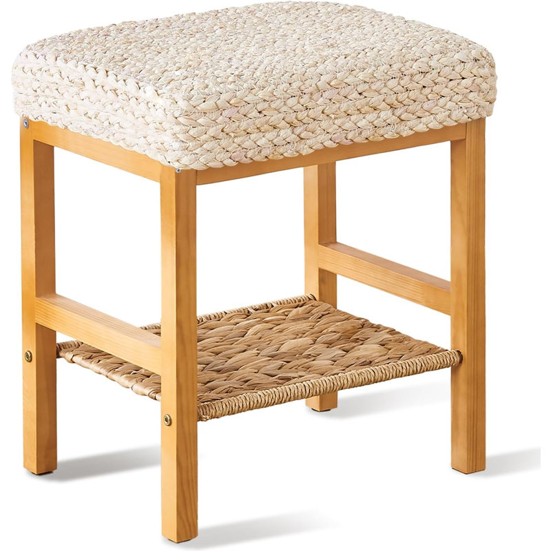 Tabouret d'appoint en bois, Blanc