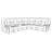 Canapé modulaire inclinable de 125,5 po de large Vincenzo-24440914