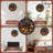 Halloween clock devil witch cats pumpkins