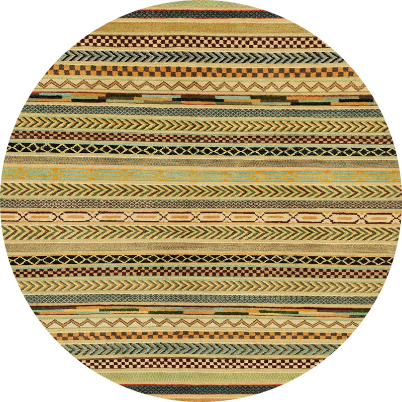 Abstract Indoor Rug, Round 8'