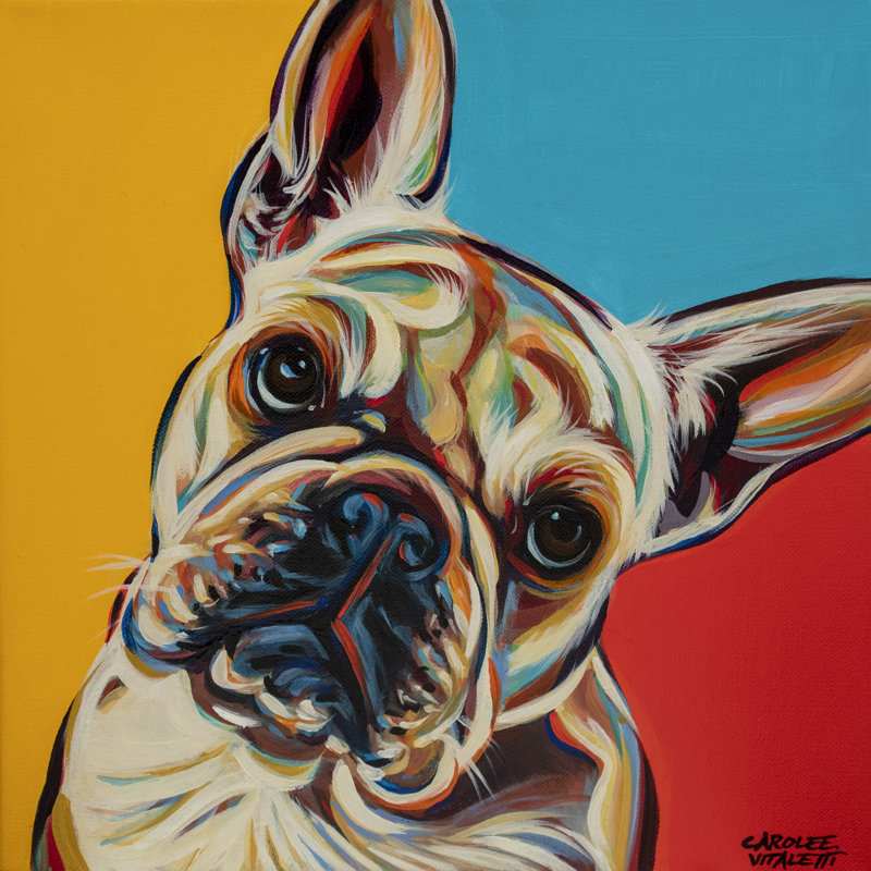 Chroma Dogs III by Carolee Vitaletti - Wrapped Canvas Painting, 51cm H x 51cm W x 3.8cm D