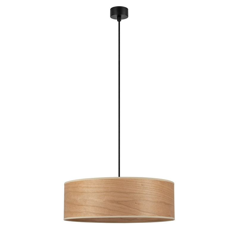 Tsuri 1 - Light Black Drum Pendant, Cherry