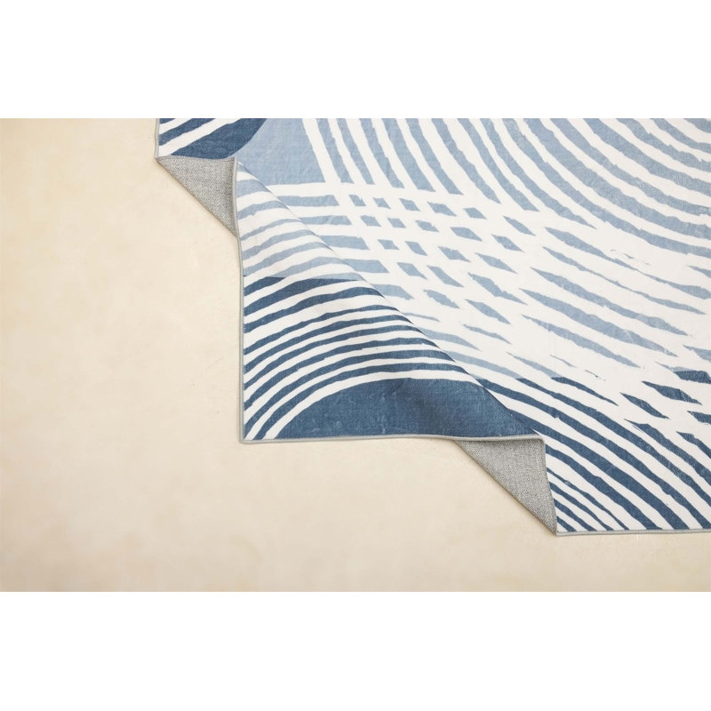 Rectangle Dugue Area Rug with Non-Slip Backing, Rectangle 6' x 9'