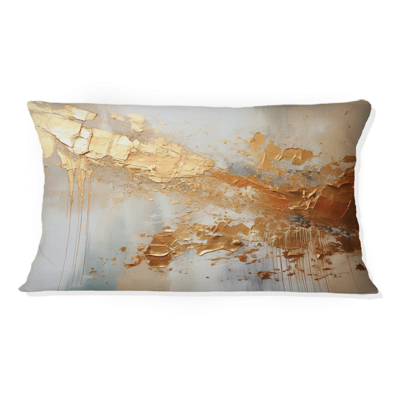 Coussin Golden Gleam II - Abstract Collages