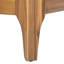 Fauteuil club d'extérieur en bois d'acacia avec coussins et lattes Kaelin-126042933