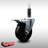 4 Inch SS Soft Rubber Swivel 1 Inch Expanding Stem Caster Total Lock Brake SCC