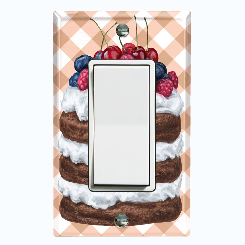 Patterned 1 - Gang Rocker Standard Wall Plate