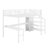 Metal Loft Bed With L-Shaped Desk And USB, Wardrobe And  Shelf, High Loft Bed With LED For Kids Teens Adults-1598354024-1598354025