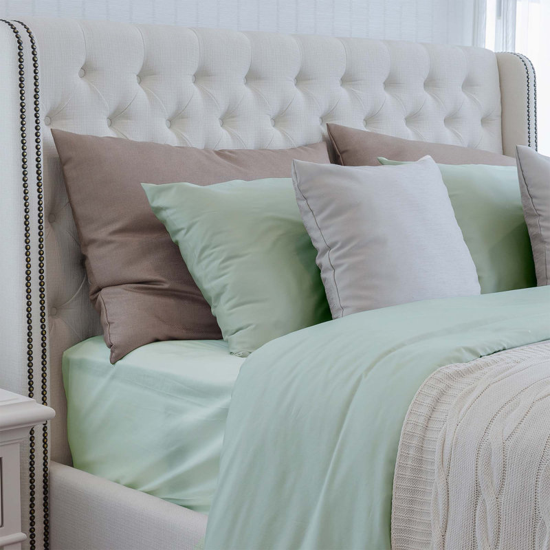 Sheet Set, C.King Sheet Set w/ 1 Fitted Sheet, 2 Pillowcases, Light Green
