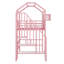 Lit mezzanine en métal avec toit et boîte de rangement-845162224