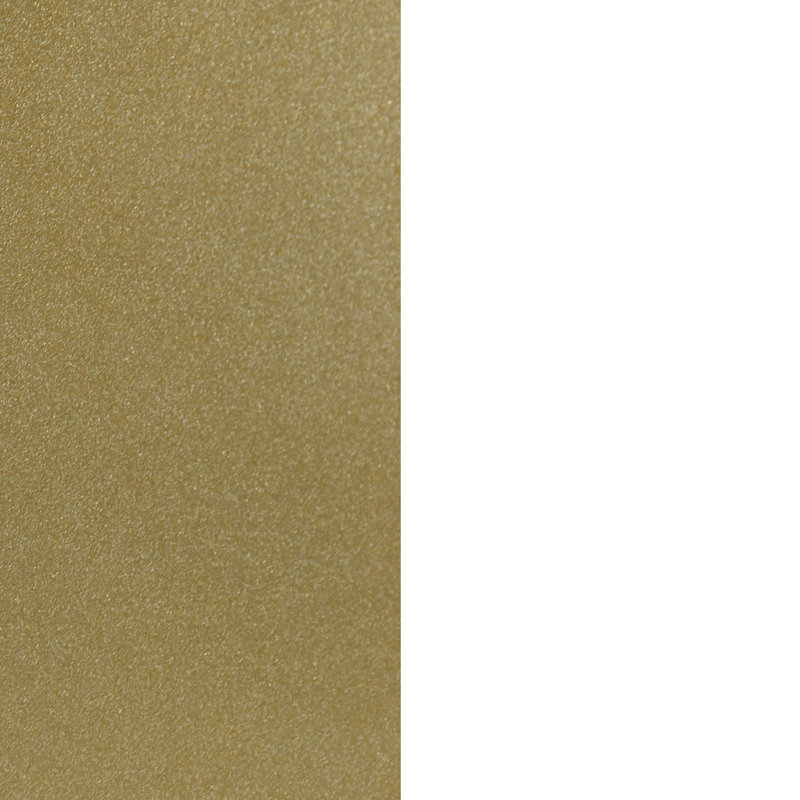 Table de bout avec rangement Clester, Blanc / or