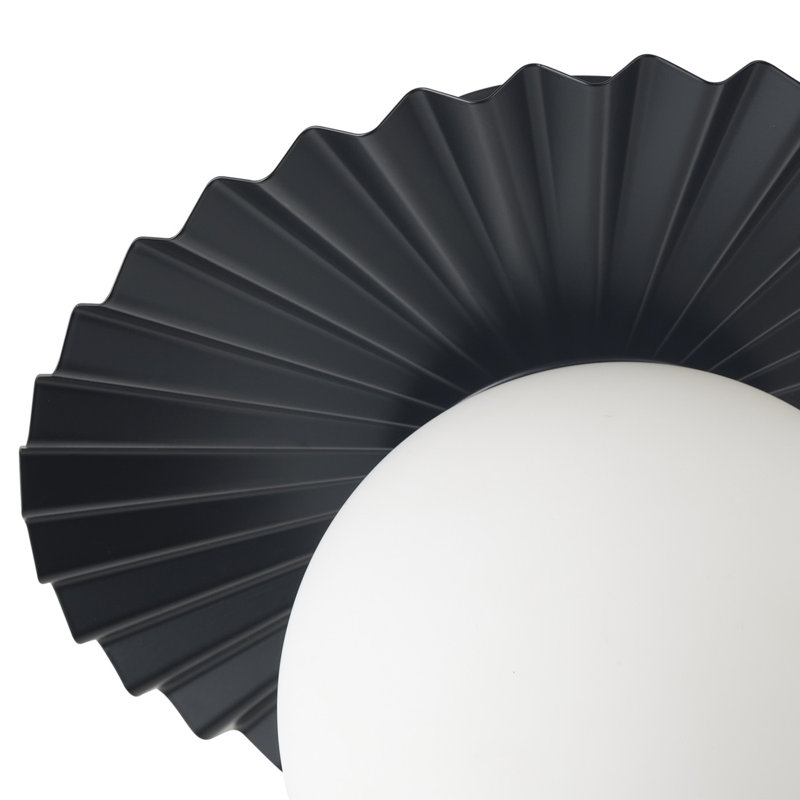 1-Light E12 Bulbs Black Finish Dimmable Semi-Flush Mount Light Fixture