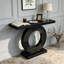 Console en miroir avec incrustation de diamant concassé, longue entrée-2125284455