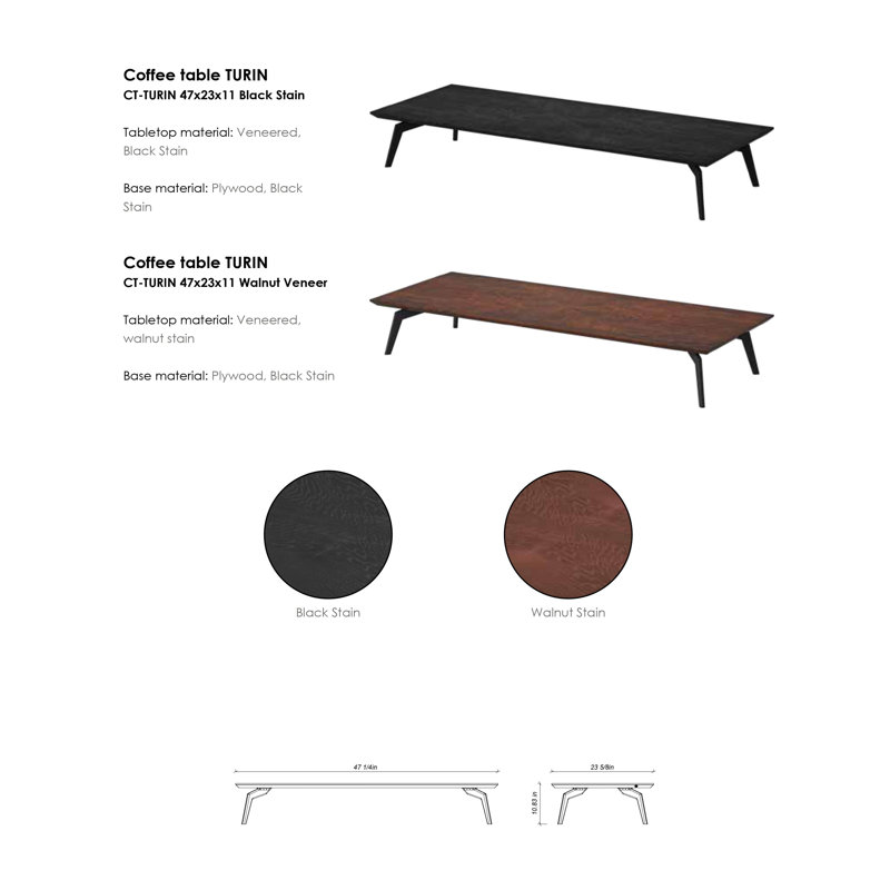Martiya Coffee Table, Black