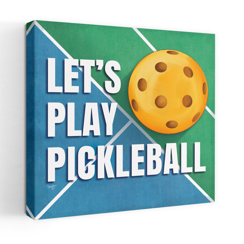 Let's Play Pickleball, H 18 po x l 18 po