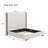 67.5" Tall Headboard Upholstered Bed With Vertical Striped & Wingback Design, Box Spring Needed-114231882