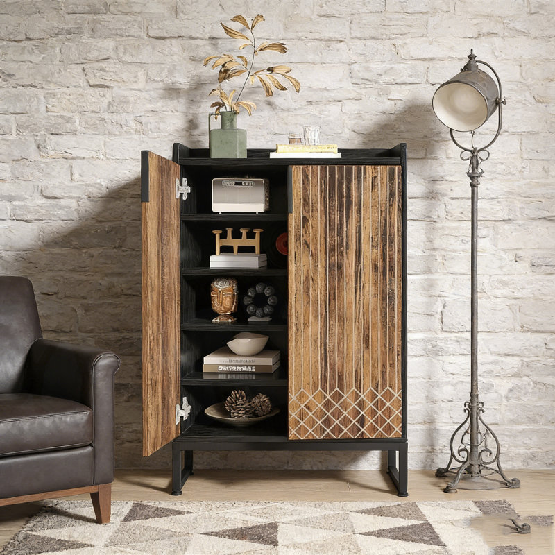 29.52” 5-Tier Shoe Cabinet With Doors, Spacious Storage And Modern Minimalist Design For Entryways And Small Spaces.