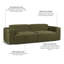 Milky 3 Seater Sofa Bed-1157451509