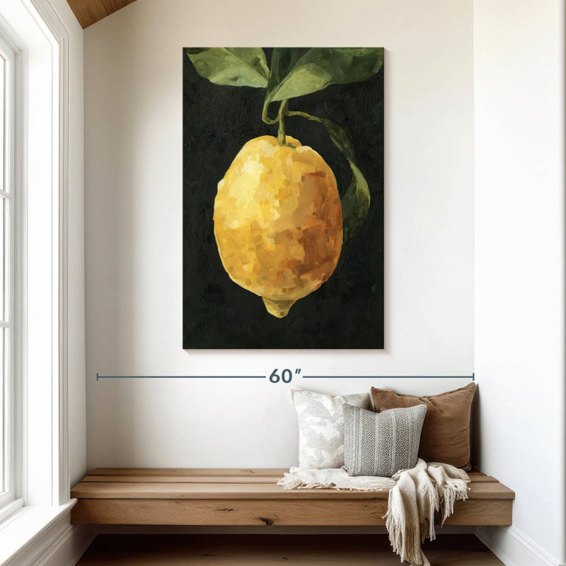Yarlin Dark Lemon I, 48" H x 32" W