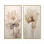 «Beige Lotus Reflections», ensemble d'art mural sur toile Lotus-250092404-250092403