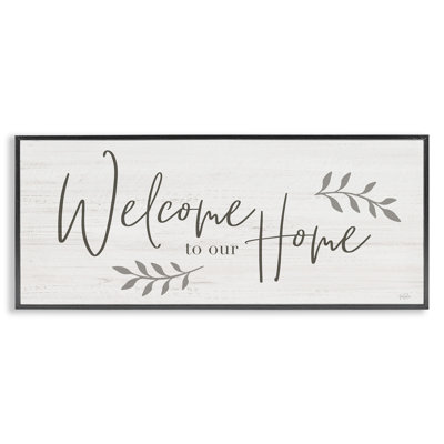 " Welcome To Our Home Country Sign " by Natalie Carpentieri