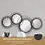 107cm Irregular Wall Mirror Metal Asymmetrical Mirror for Hallway Living Room Bedroom Dining Room-1556242205